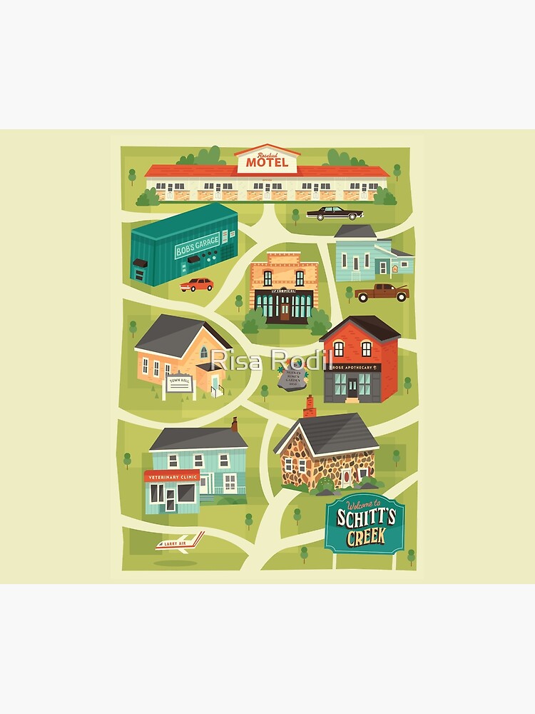 Schitt's Creek Town Map by risarodil