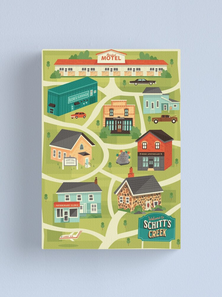Alternate view of Schitt's Creek Town Map Canvas Print