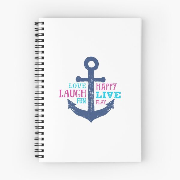 Item preview, Anchor. Love, Happy, Laugh, Live, Fun, Play. Motivational Quotes designed and sold by Sloth Astronaut.