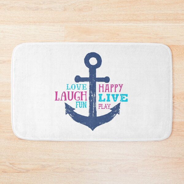 Item preview, Anchor. Love, Happy, Laugh, Live, Fun, Play. Motivational Quotes designed and sold by Sloth Astronaut.