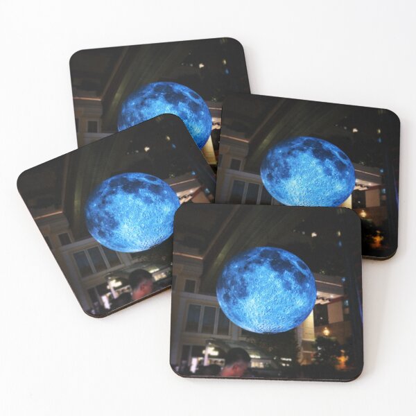 Item preview, Once in a Blue Moon in the urban city (Hong Kong) designed and sold by CreativityRoams.