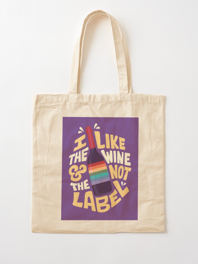 Alternate view of I like the wine Tote Bag
