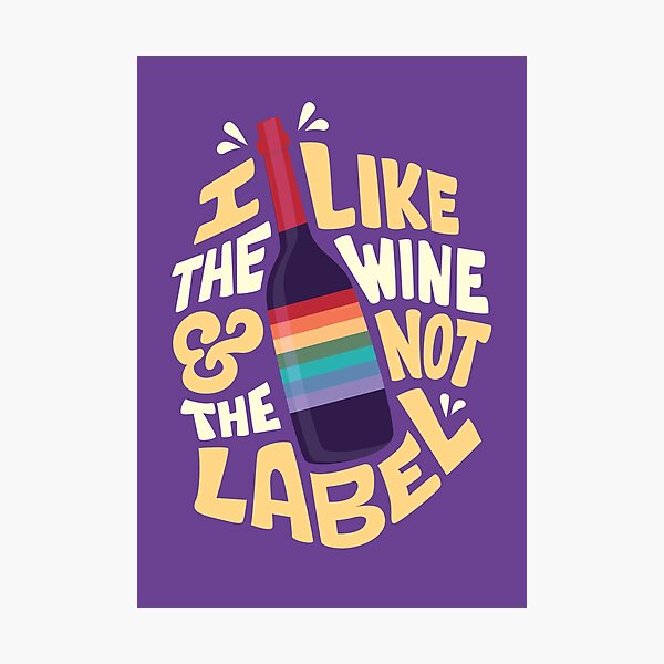 I like the wine Photographic Print