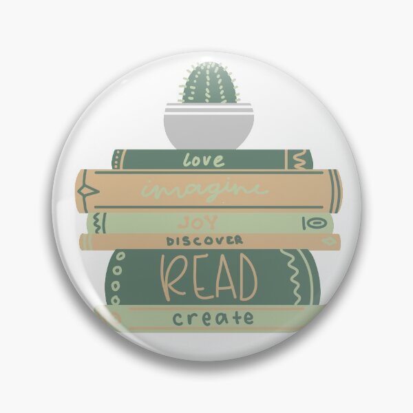 Item preview, Book Stack With Cactus designed and sold by RoselleArts.