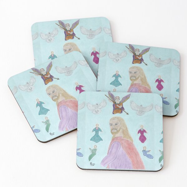 A Portrait of Jesus Coasters (Set of 4)
