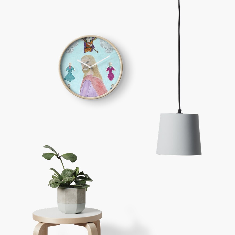 A Portrait of Jesus Clock