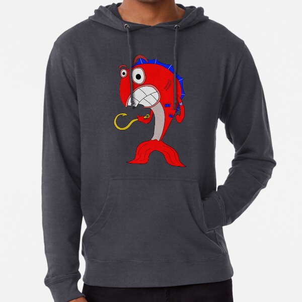 hooked guy in red hoodie