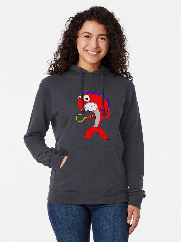 hooked red hoodie