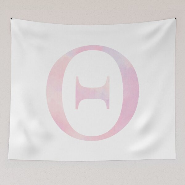 Item preview, THETA BLUSH GREEK LETTER designed and sold by Stickers by SoSrat.