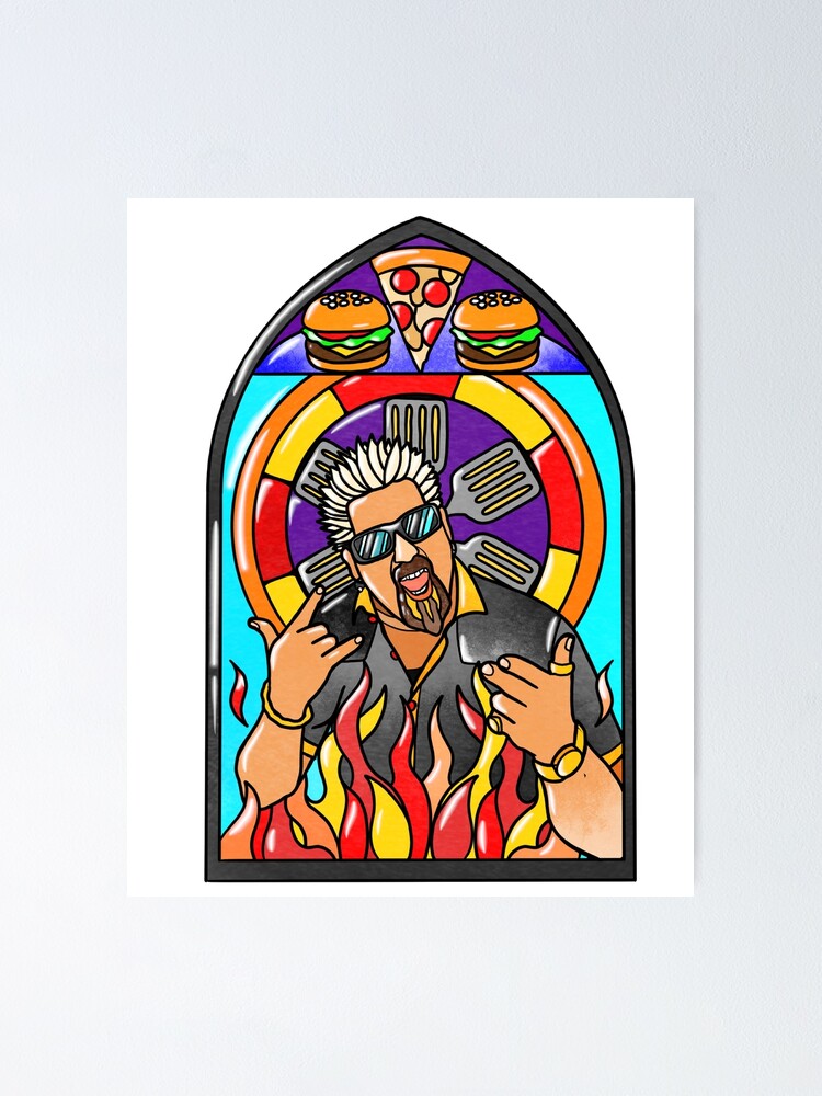 "The Patron Saint of Diners, Drive-in’s, and Dives" Poster by