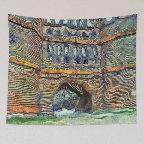 Item preview, Walls of Holstentor of Luebeck Germany KPA designed and sold by karynpeters.
