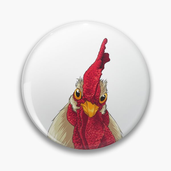 Item preview, Chicken Face Drawing With Comb & Wattles designed and sold by Delightfully Cynical.