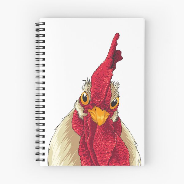 Item preview, Chicken Face Drawing With Comb & Wattles designed and sold by Delightfully Cynical.