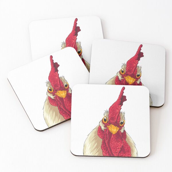 Item preview, Chicken Face Drawing With Comb & Wattles designed and sold by Delightfully Cynical.