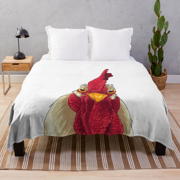Item preview, Chicken Face Drawing With Comb & Wattles designed and sold by Delightfully Cynical.
