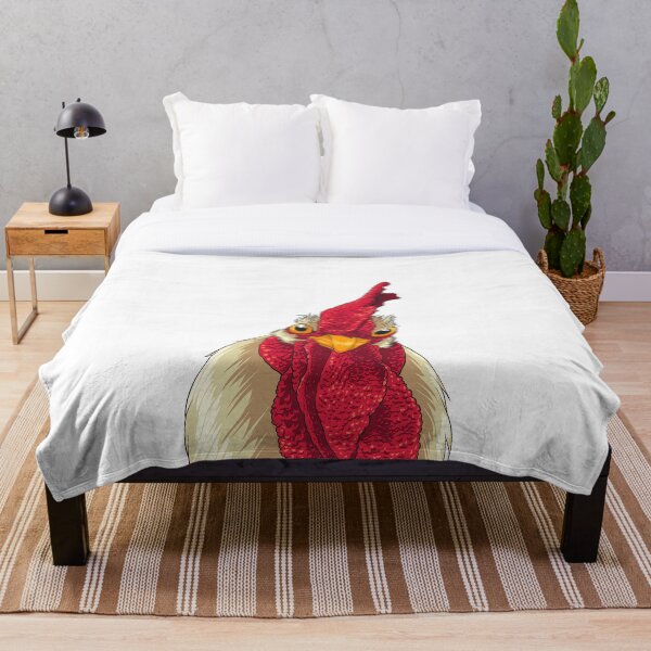 Item preview, Dibujo de cara de pollo con peine y zarzos designed and sold by Delightfully Cynical.