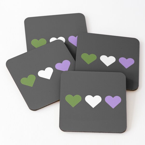Artikelvorschau, Gender Queer Flag Hearts entworfen und verkauft von sammi-ts.
