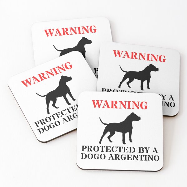 Item preview, Warning protected by Dogo argentino designed and sold by good vibes clothing.