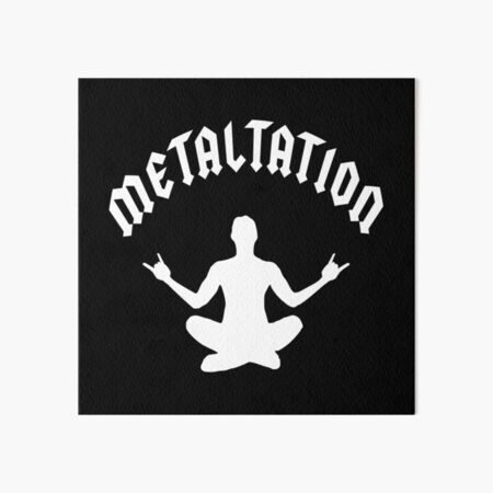 Vista previa del artículo con la obra «Meditación de Metal METALTACIÓN», diseñado y vendido por Carl's Clothing.