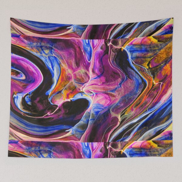 Item preview, ABSTRACT MULTI-COLORED PAINTING WALLPAPER PATTERN designed and sold by StaceyChito.