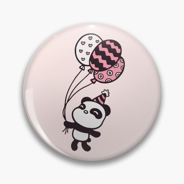 Item preview, Cute Little Panda With Balloons designed and sold by rustydoodle.