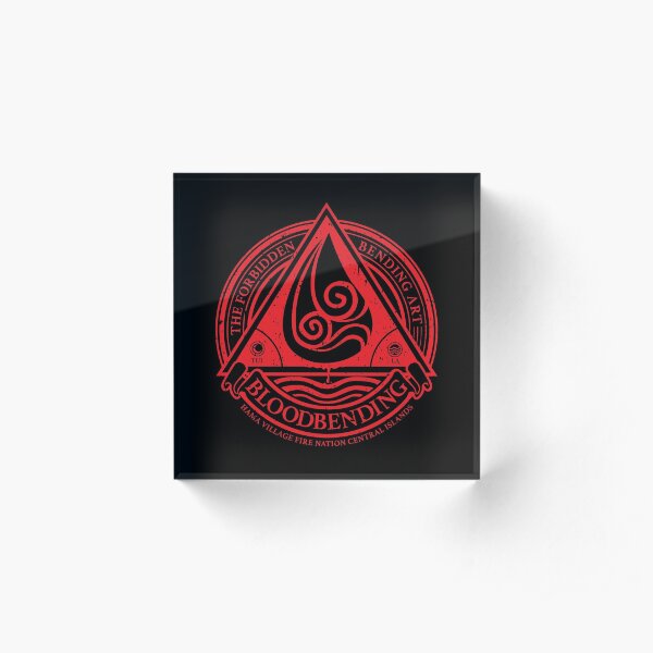 ATLA Bloodbending, Avatar The Last Airbender-Inspired Design Acrylic Block