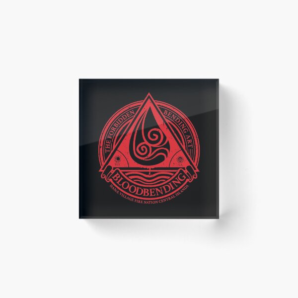 ATLA Bloodbending, Avatar The Last Airbender-Inspired Design Acrylic Block