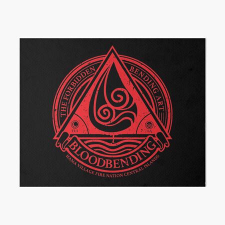 ATLA Bloodbending, Avatar The Last Airbender-Inspired Design Art Board Print