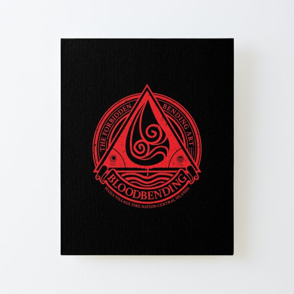 ATLA Bloodbending, Avatar The Last Airbender-Inspired Design Canvas Mounted Print