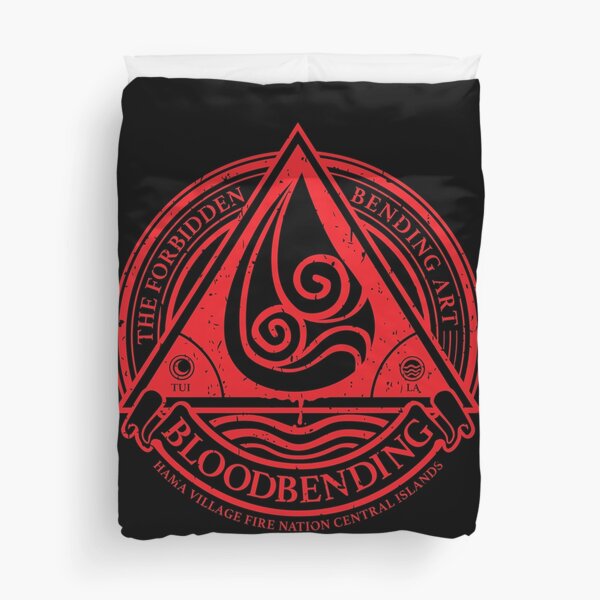 ATLA Bloodbending, Avatar The Last Airbender-Inspired Design Duvet Cover