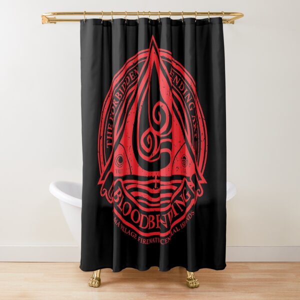 ATLA Bloodbending, Avatar The Last Airbender-Inspired Design Shower Curtain
