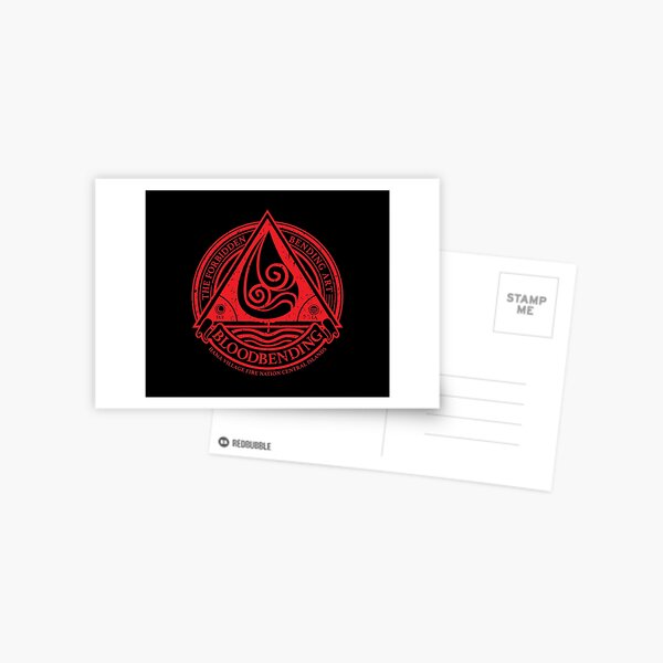 ATLA Bloodbending, Avatar The Last Airbender-Inspired Design Postcard