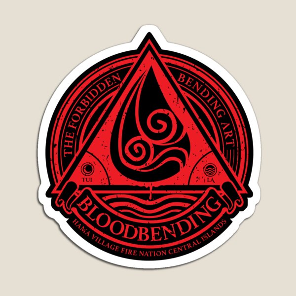 ATLA Bloodbending, Avatar The Last Airbender-Inspired Design Magnet