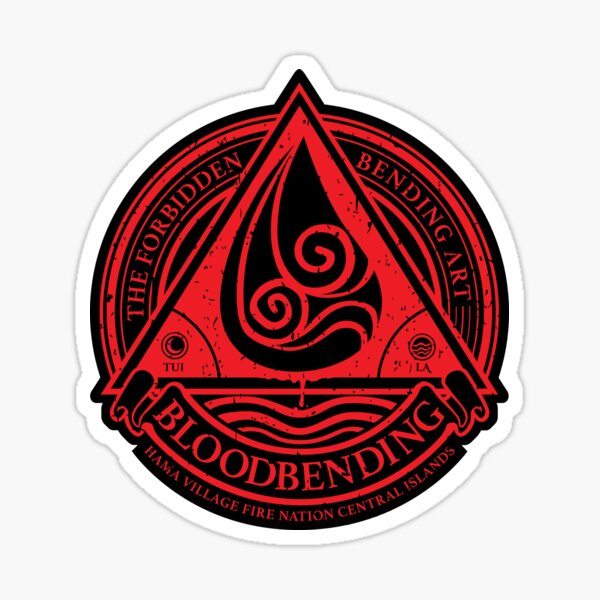 Avatar Inspired Stickers Redbubble - avatar legend of korra roblox bloodbending