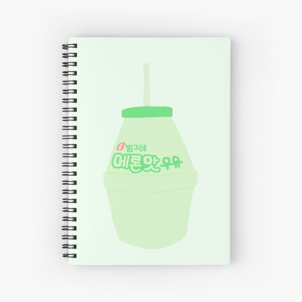 Banana Milk Spiral Notebook By Coffeesoo Redbubble