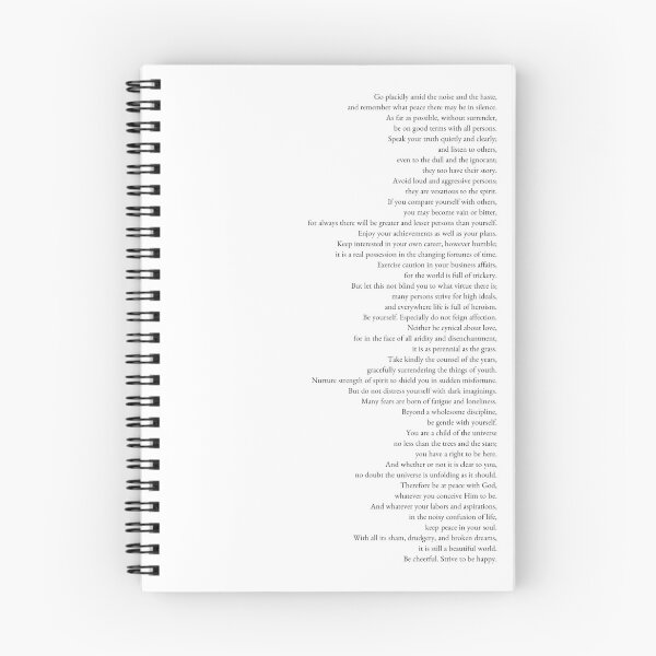 Item preview, The Desiderata (plain text) designed and sold by Redheadinbed.