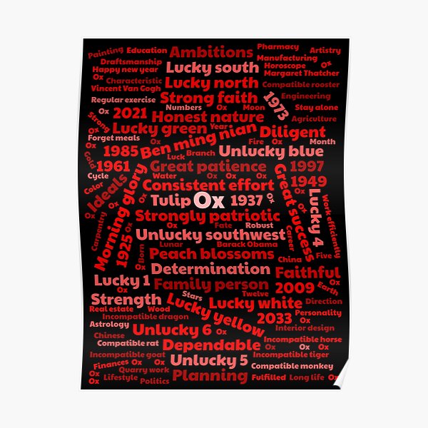 Year of the ox 2021 Poster