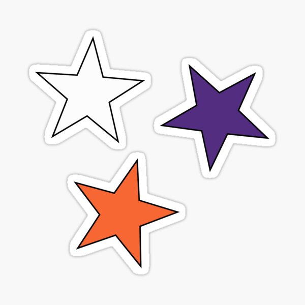 Clemson Star (3-Pack) Sticker Sticker