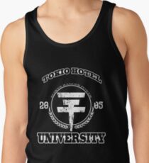Tokio Hotel University | WHITE TEXT Tank Top
