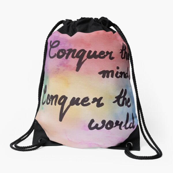 water color pattern Drawstring Bag