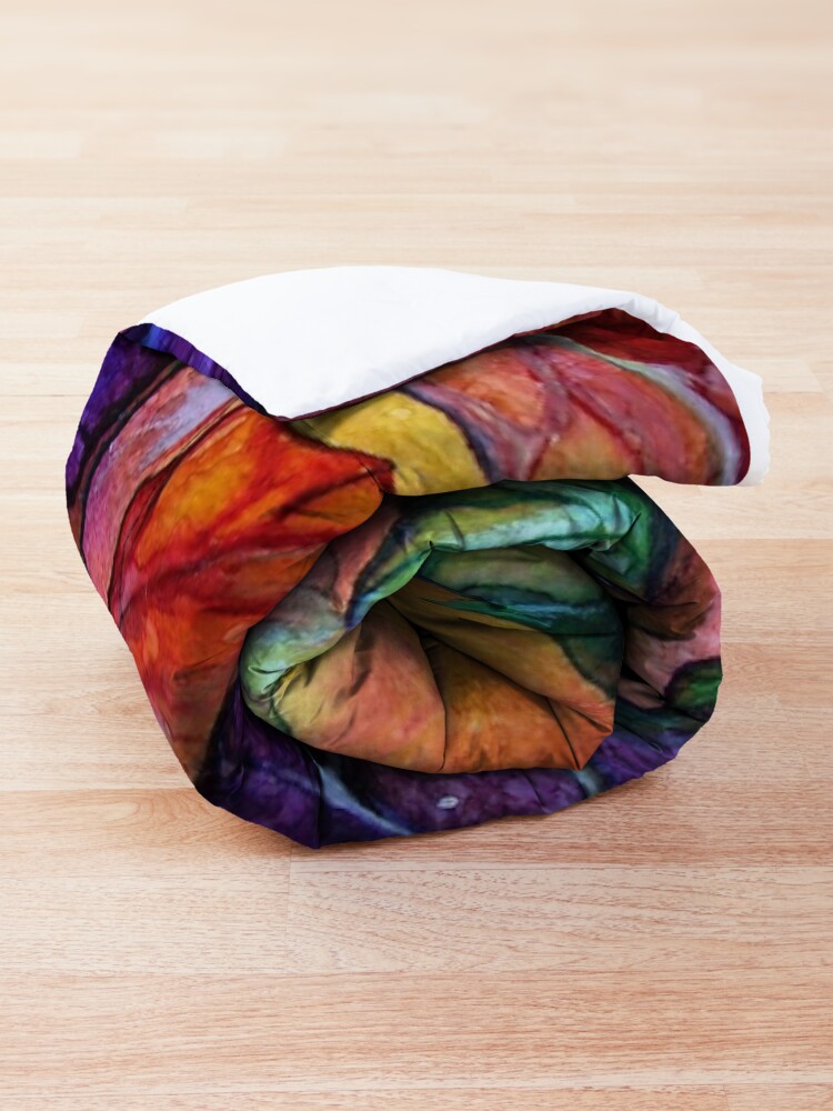Alternate view of Colours of Sunshine - Leaves Comforter