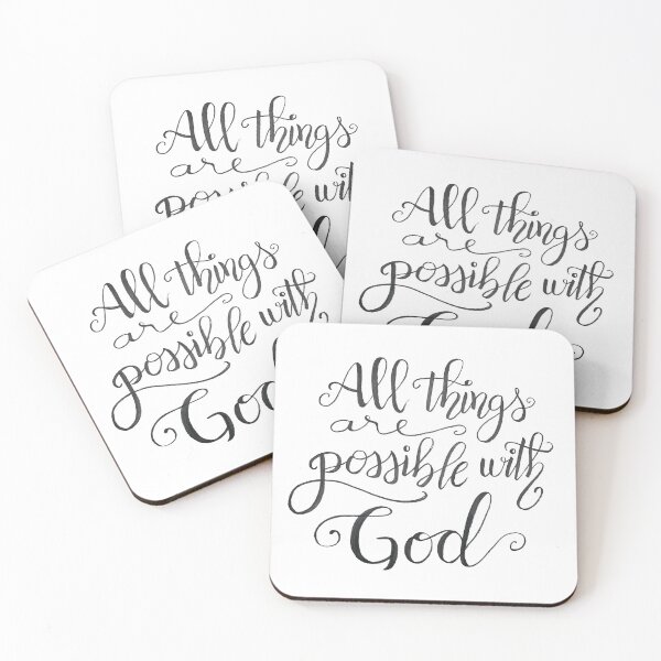 Item preview, All Things Are Possible with God Quote designed and sold by Lady-Lilac.