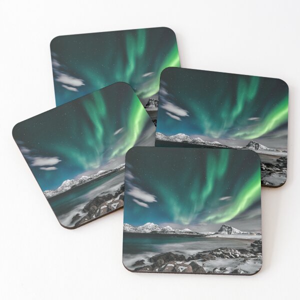 Item preview, SNOW MOUNTAINS AND AURORA SKY designed and sold by Eston Kamau.