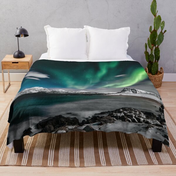 Item preview, SNOW MOUNTAINS AND AURORA SKY designed and sold by Eston Kamau.