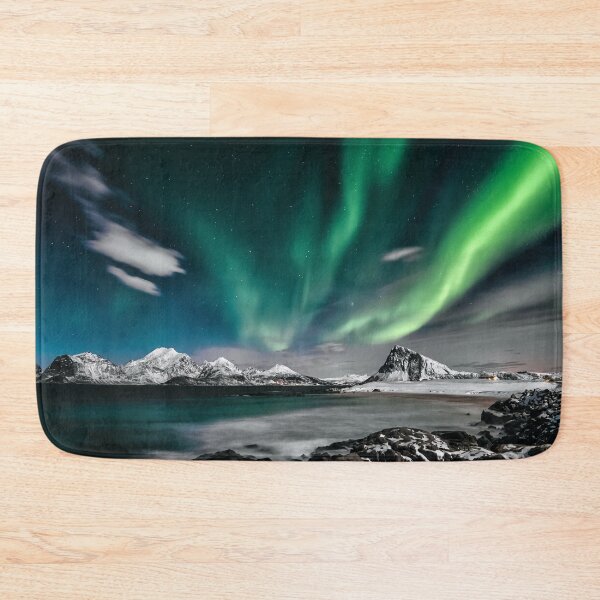 Item preview, SNOW MOUNTAINS AND AURORA SKY designed and sold by Eston Kamau.