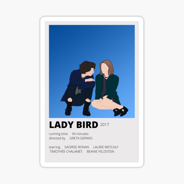 lady bird minimalist sticker Sticker