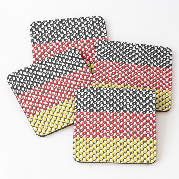 Item preview, Germany Flag Grid Geometric Pattern designed and sold by Carl's Clothing.