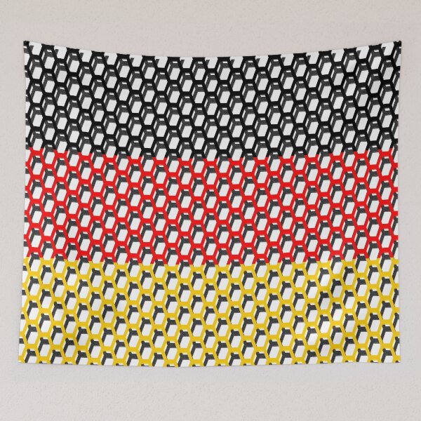Item preview, Germany Flag Grid Geometric Pattern designed and sold by Carl's Clothing.