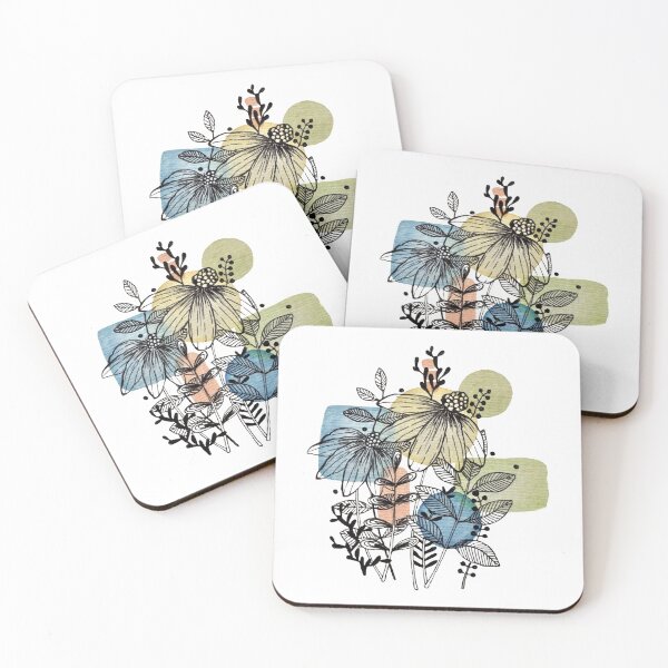 Item preview, Daisy Flowers And Leaves Ink Art  designed and sold by Oirabot.