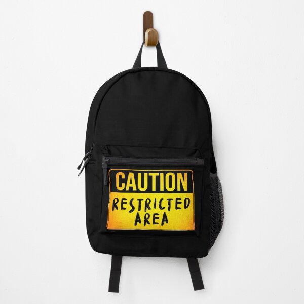 Item preview, Caution Restricted Area (Do Not Enter Warning Sign - Road Sign Board - Danger - Pandemic) designed and sold by SassyClassyMe.